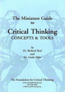 La mini-guía para para el Pensamiento Crítico: conceptos y herramientas–Richard Paul y Linda Elder