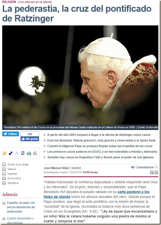 Ratzinger - El Mundo,