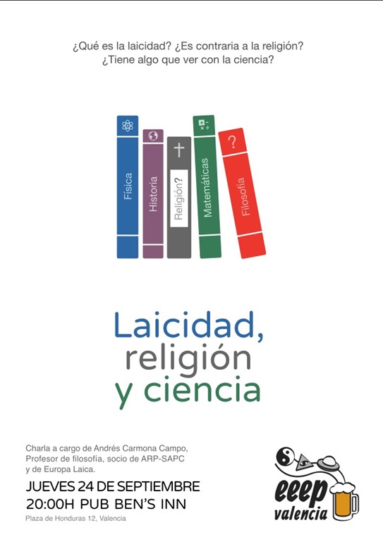 Laicidad, religión y ciencia en EEEP (Valencia) – Andrés Carmona Campo